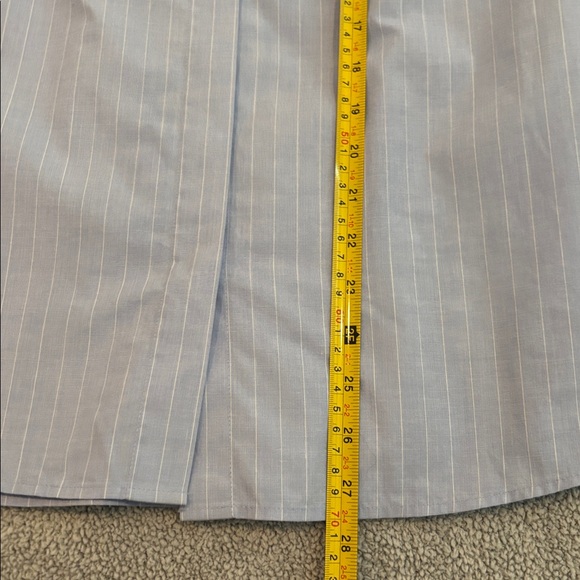 FRAME Ruched Puff Sleeve Shirt in Chambray - Picture 8 of 11